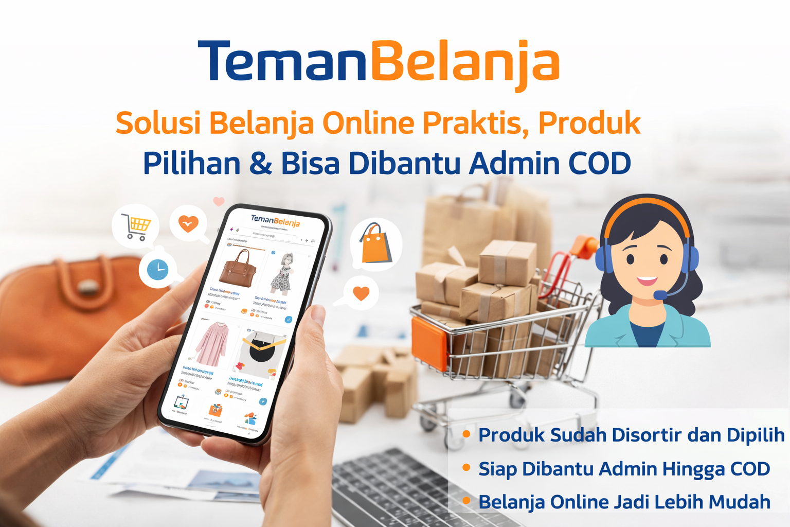 TemanBelanja – Solusi Belanja Online Praktis, Produk Pilihan & Bisa Dibantu Admin COD